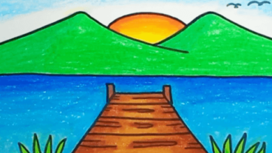 Easy:Xj3lqzz-Xyu= Lake Drawing